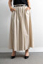 Women's Linen Belt Detailed Skirt - 6