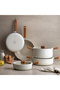 قدر سيراميك مسطح من Ceramoni، مقاس 26 سم، باللون الكريمي - 3