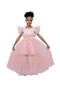 Long Party Dress "Belle" Light Pink Colour