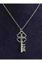 Key Model Love Written Love Lover Themed Special Design Love Luck Icon Key Steel Necklace