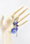 Handmade Glass Evil Eye Beaded Keychain, Gift Evil Eye Bag Ornament - 6