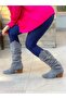 Terry Gray Cowboy Suet 6 cm Heel Dallas Boots