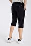 Men's Cotton Linen Bermuda Capri Long Shorts with Elastic Waist Below the Knee - 8