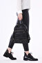 Women's Wash Leather Multi-Compartment Backpack Cty-Lbn-404 - 5