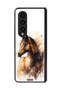 Samsung Galaxy Z Fold 4 Protective Case Cover Horse Abstract Art