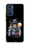 Motorola Edge 30 Protective Case Cover Astronaut Abstract Art