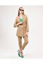 Women's Shawl Collar Buttoned Double Breasted Closure Striped Jacket - 2