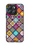 Honor X8b Protective Case Cover Mandala Squares Pattern
