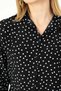 Women's Viscose Long Sleeve Stylish Polka Dot Shirt 1500070 - - 5
