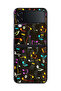 Samsung Galaxy Z Flip 4 Protective Case Cover Music Fabric Pattern