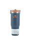 The Iceflow Flip Straw Thermos Cup with Straw 0.89 Lt Flask Dark Blue