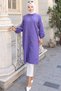 Summer Long Cotton Tunic Purple Hm2109