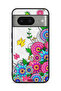Google Pixel 8 Protective Case Cover Mandala Flowers