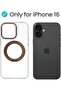 Magnetic Case for iPhone 16 Case Anti-Slip and Drop-Proof Protective Cover with 360° Ring Stand - 2
