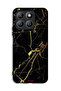 Honor X8b Protective Case Cover Crack Marble