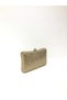 Gold Color Double Side Stone Material Evening Dress Portfolio Clutch Wedding Engagement Henna Evening Bag - 4