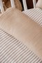 Park Crib Muslin Duvet Cover Set (80X110) |   Line Series - Beige - 8