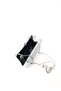 Silver Color Double Side Stone Material Evening Dress Portfolio Clutch Wedding Engagement Henna Evening Bag - 5