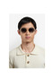 Unisex Gold-Smoked Organic Gradient (Uv) Glass Steel Closed Frame Oval - Round Sunglasses Db116 - 6