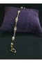 Heart Model Dear Love Themed Gold Color Yellow Color Plated Zircon Stone Steel Bracelet - 5