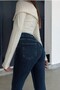 Bali Women's Dark Blue High Waist Stretchy Denim Fabric Flare Jeans - 4
