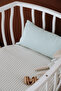 Park Crib Muslin Duvet Cover Set (80X110 cm) |   Line Series - Blue - 4