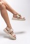Yiendrae Women's Buckle Sandals 0012785 Beige Skin - 3