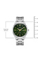 Classic Men's Analog Green Dial Watch - T24007-SBSH - 7