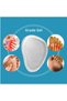1Pair Anti-Slip Transparent Gel Silicone Sole Self-Adhesive Insoles for Women's Shoes with Heels - 2