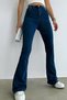 Katte Dark Blue Spanish Leg High Waist Lycra Women's Jeans - 4