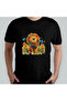 Cute Lion Lion Unisex 100% Cotton Crew Neck T-Shirt Model 4