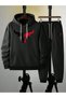 Men's Printed Hooded Tracksuit Set Eyaxx Sportwear Company - 2