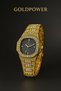 Popular Stone Model Calendar Metal Women's Wrist Watch - 2
