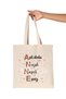 Mother's Day Organic Raw Cloth Bag with Mother's Akrostish Print