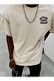 "Men's Oversize Printed T-Shirt - Better Days Ahead Written"