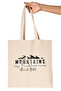 Mountains May Tremble Written Power Manifest Promise Printed Gift Organic Raw Cloth Bag