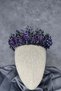 Purple elisa design beaded bridal henna crown hair accessory - 5