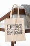 You Smell Like Drama Go Away Stay Away Sarcastic Printed Gift Organic Raw Cloth Bag