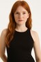 Women S Black Halter Neck Bodycon Stylish Midi Dress – for Casual and Special Occasion Pairings - 3