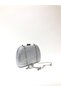 Silver Color Double Side Stone Material Evening Dress Portfolio Clutch Wedding Engagement Henna Evening Bag