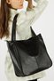 Women's Black Large Casual Shoulder and Shoulder Bag, Lined Faux Leather Crossbody Bag (Business, Office, Daily) - 3