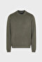 Woolen Jacquard Logo Printed Regular Fit Crew Neck Sweater Men's Sweater Em001989 Af141 - 5