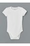 Lcw Baby Ecru Organic Fabric Baby Girl Bodysuit with Snap Fasteners 2-Pack - 2