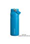 كوب ترمس IceFlow Flip Straw مع ماصة 0.70 لتر زجاجة زرقاء - 4