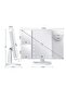 Triple Folding LED Cosmetic Mirror, Portable Touch Control Glossy for Dresser - 4