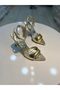 Vollex Single Strap Metal Detailed Heeled Shoes