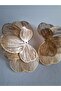 Gold Color Half Flower Earrings 5 cm - 4