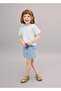 Paperbag denim skirt - 2