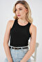 Women's Halter Neck Snap Body 972 - Black - 3