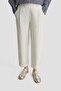 Elastic Waist Cotton Trousers 25Y2808 White - 3